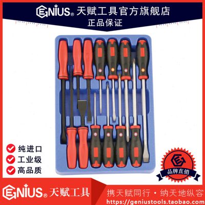天赋工具MS-013 13件套穿心螺丝批和撬棍组 GENIUS TOOLS