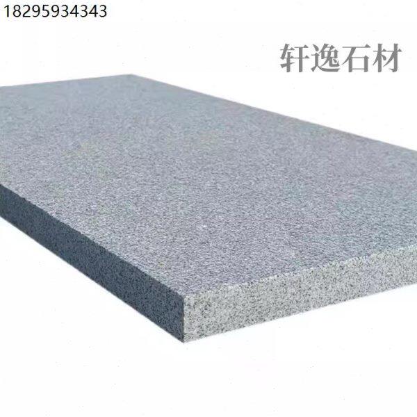 江苏花岗岩芝麻黑白灰黄锈荔枝面火烧板地砖大理石路沿石平侧石材