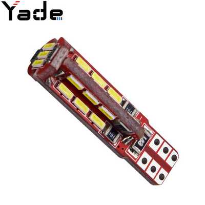 汽车led解码示宽灯 T10 4014 27smd 牌照灯 阅读灯canbus车灯改装