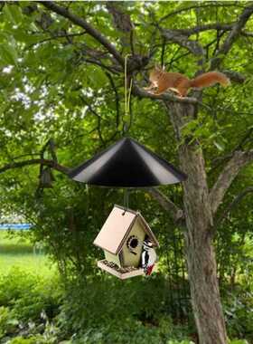 2022新款松鼠挡板squirrel flapper防偷吃鸟食旋转悬挂喂鸟器组