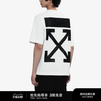 OFF-WHITE™ 情侣装新款双箭头装饰短袖T恤
