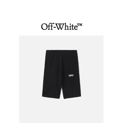OFF-WHITE™童装logo印花修身短裤DER001XK