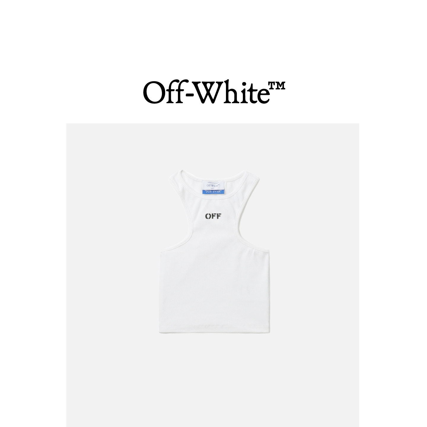 OFF-WHITE c/o VIRGIL ABLOH&trade;女装修身短款工字背心860110XM