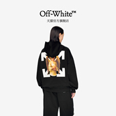 WHITE™ 情侣装 新款 OFF 宽松连帽卫衣连帽衫