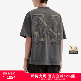 OFF-WHITE™情侣装新款圆领短袖T恤潮流酷感双箭头图案装饰半袖