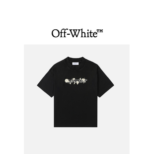 VIRGIL ABLOH™女装 T恤240701XO OFF 圆领短袖 WHITE