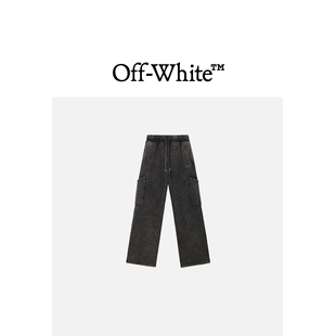 VIRGIL 做旧长裤 WHITE 宽松阔腿运动裤 新款 OFF ABLOH™女装