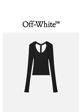 OFF-WHITE c/o VIRGIL ABLOH™女装修身露背长袖上衣0010XO
