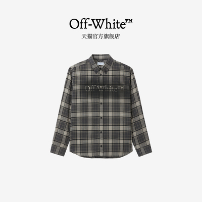 OFF-WHITE™男装新款格纹衬衫复古潮男格子衫