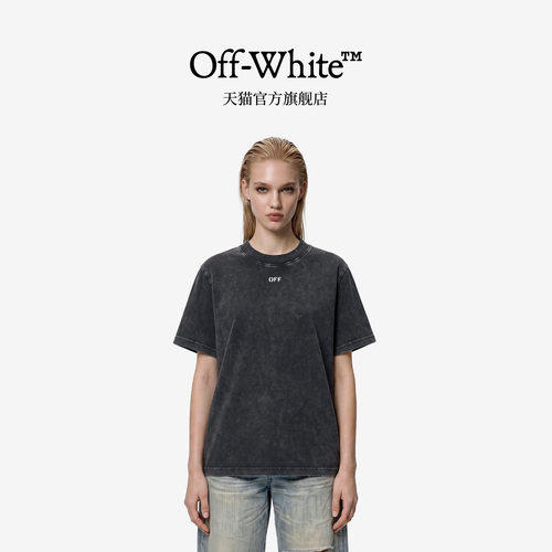 OFF-WHITE™纯棉斜纹短袖T恤女款