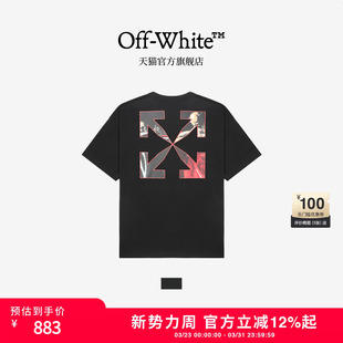 WHITE™ 饰短袖 情侣装 油画图案装 T恤 新款 OFF