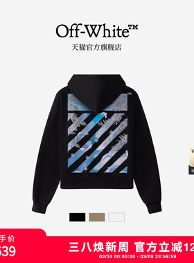 OFF-WHITE™ 情侣装新款连帽拉链卫衣休闲外搭