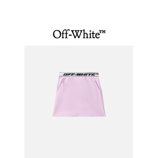 VIRGIL OFF ABLOH™女童logo边饰半身裙A字裙013010D WHITE