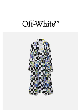 OFF-WHITE c/o VIRGIL ABLOH™女装棋盘格长大衣外套003011XG