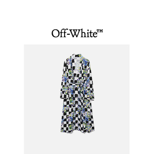 WHITE ABLOH™女装 VIRGIL 棋盘格长大衣外套003011XG OFF