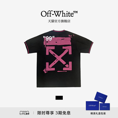 OFF-WHITE高街涂鸦情侣短袖T恤