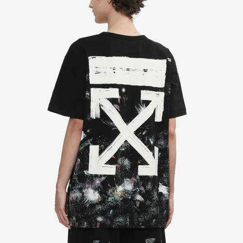 OFF-WHITE™ 情侣装新款涂鸦效果宽松短袖T恤