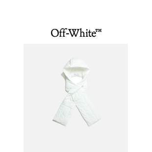 WHITE ABLOH™男款 VIRGIL 廓形绗缝连帽围巾HO1612MH OFF
