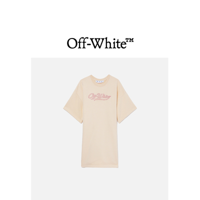 OFF-WHITE c/o VIRGIL ABLOH™女装廓形半袖连衣裙T恤裙010132X