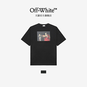 饰短袖 OFF T恤 新款 油画图案装 WHITE™ 情侣装