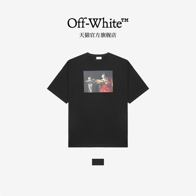 OFF-WHITE™ 情侣装新款油画图案装饰短袖T恤