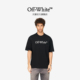 WHITE™情侣装 logo装 新款 OFF 多色短袖 T恤基础休闲款 饰圆领半袖