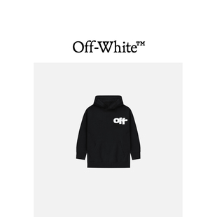 OFF-WHITE™童装logo装饰连帽卫衣B51001XN