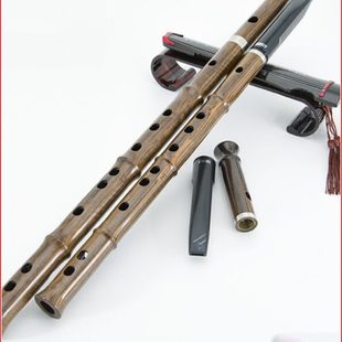 檀韵直笛乐器初学高档横竖两用戈建明精制黄檀笛子学生入门级竖笛