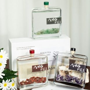 晶石香薰无火香薰雪松家用室内持久香薰淡香藤条高级感香氛礼物