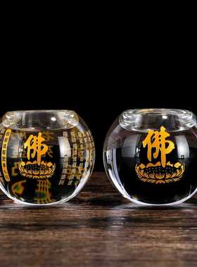 烛台酥油灯座水晶烛光欧式高档晚餐礼佛浪漫简约居家candlestick