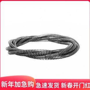 下水道疏通神器根软轴米疏通机钢丝加密米4配件一弹簧毫16