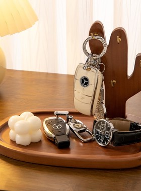 入户钥匙收纳玄关摆l件高档客厅装饰家居好物桌面托 托盘置物架中