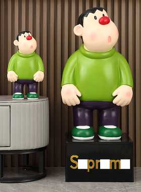 胖虎落地大摆f件存钱罐客厅电视柜沙发旁玄关酒柜装饰品网红潮玩