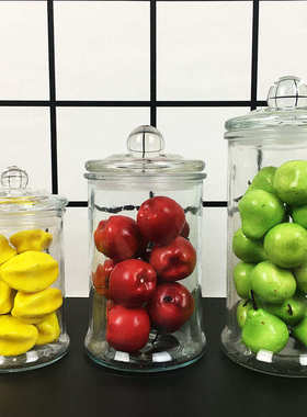 样板房间厨房软装摆件售楼展厅橱柜密封罐装N饰品创意现代简约轻