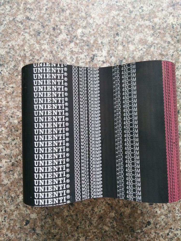 进口UNIENTI橡胶同步带HTD450-5M-2I0同步皮带圆弧齿 齿距5 传动