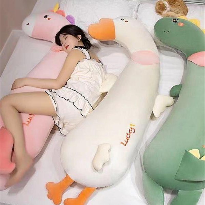 抱着睡觉夹腿神器可爱腿夹抱枕睡觉长条抱枕毛绒玩偶W独立内胆可