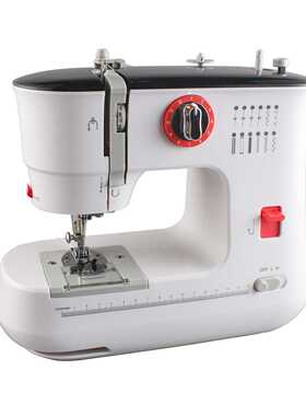 直销新品FHSM-519家用电动缝纫机锁边订扣眼双线双针热销