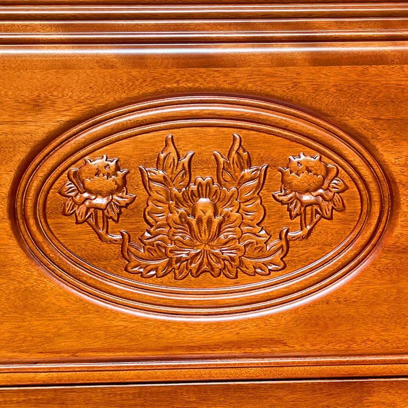 金花梨木全实木榫卯床1q.8米双人主卧婚床中式仿古菠萝格木床1.5