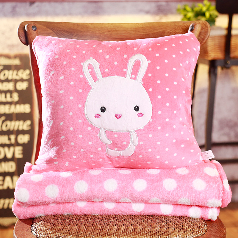 抱枕被子两用靠垫被沙发办公室折叠F午休靠枕头被汽车靠背空调毯