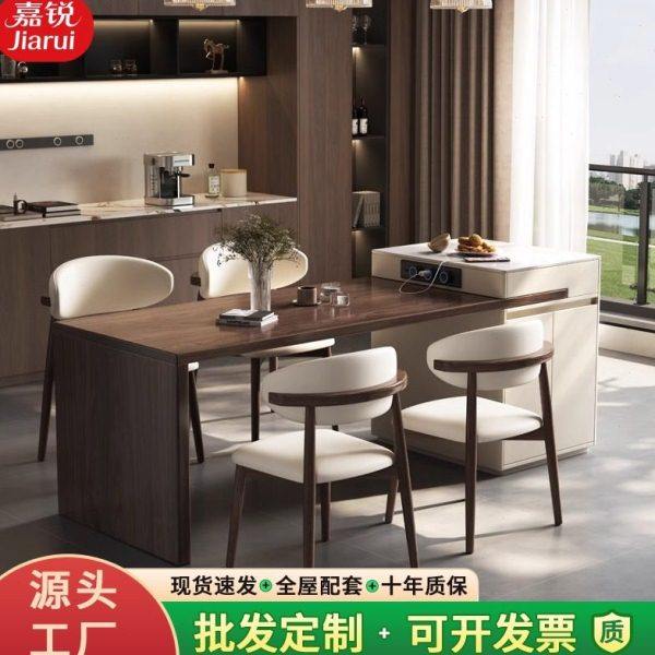 中古风岛台餐桌一体现简约可伸缩家用多功能储物厨房中岩板岛台,住宅家具,岛台,淘宝优惠券,粉丝福利购,淘宝优惠卷