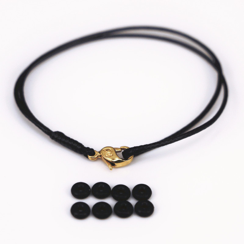 细手绳3aD硬金硬银串珠转运珠配绳防水红绳小孔径穿珠用蜡皮绳手