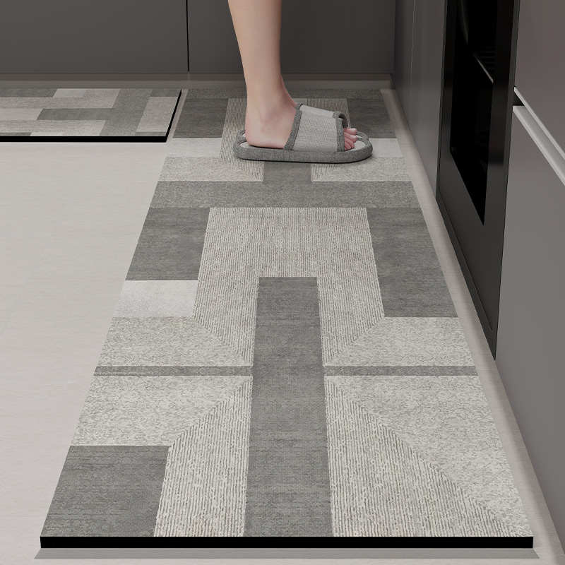 硅藻泥厨房地垫吸水防滑可擦免洗耐脏垫入户门垫进门Y门口地毯家