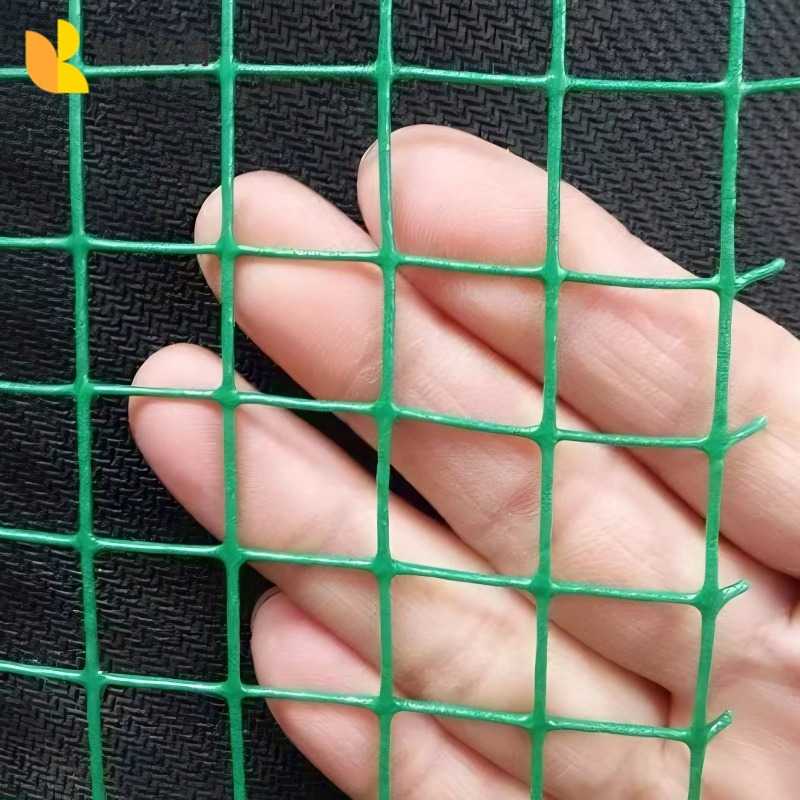 PVC绿色浸塑电焊网公路防护网养殖网养鸡养鸭铁丝圈地用钢丝网