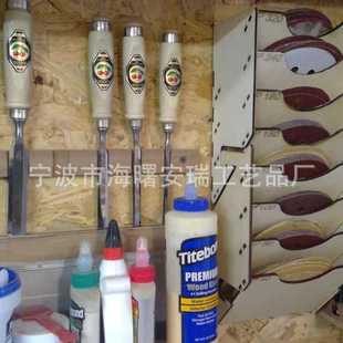 新款爆款收纳架实木磨砂片收纳盒木质砂纸展示架打磨片收纳架