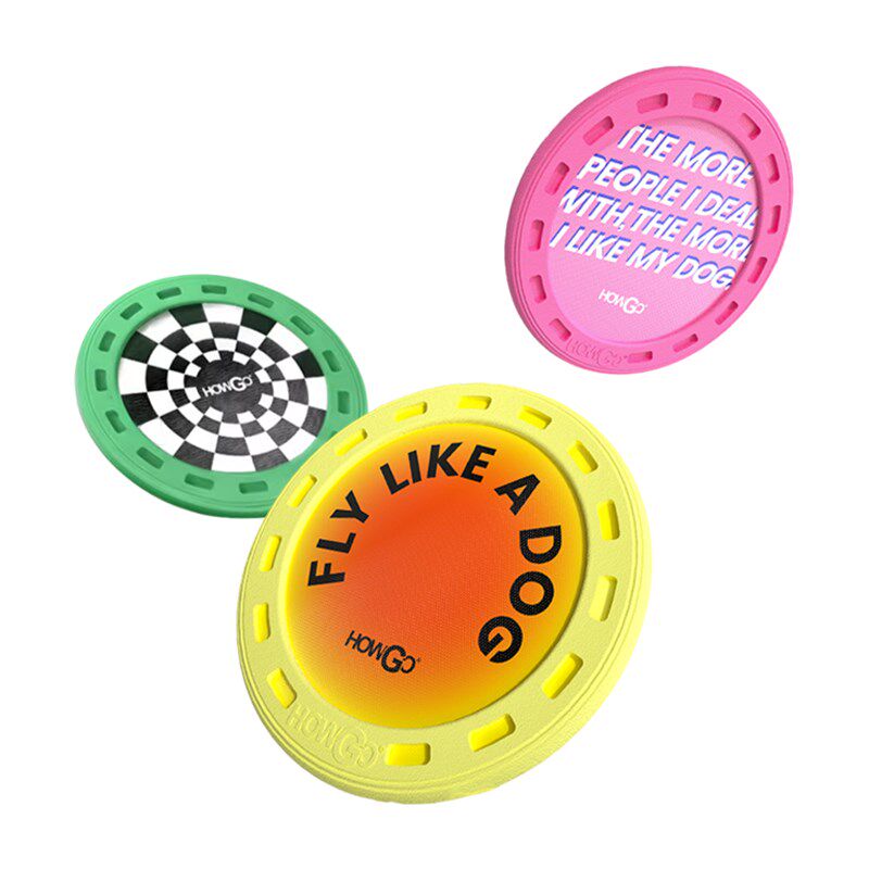 howgo狗狗玩具宠物飞盘狗狗狗训练飞盘耐咬户外边牧宠物飞碟
