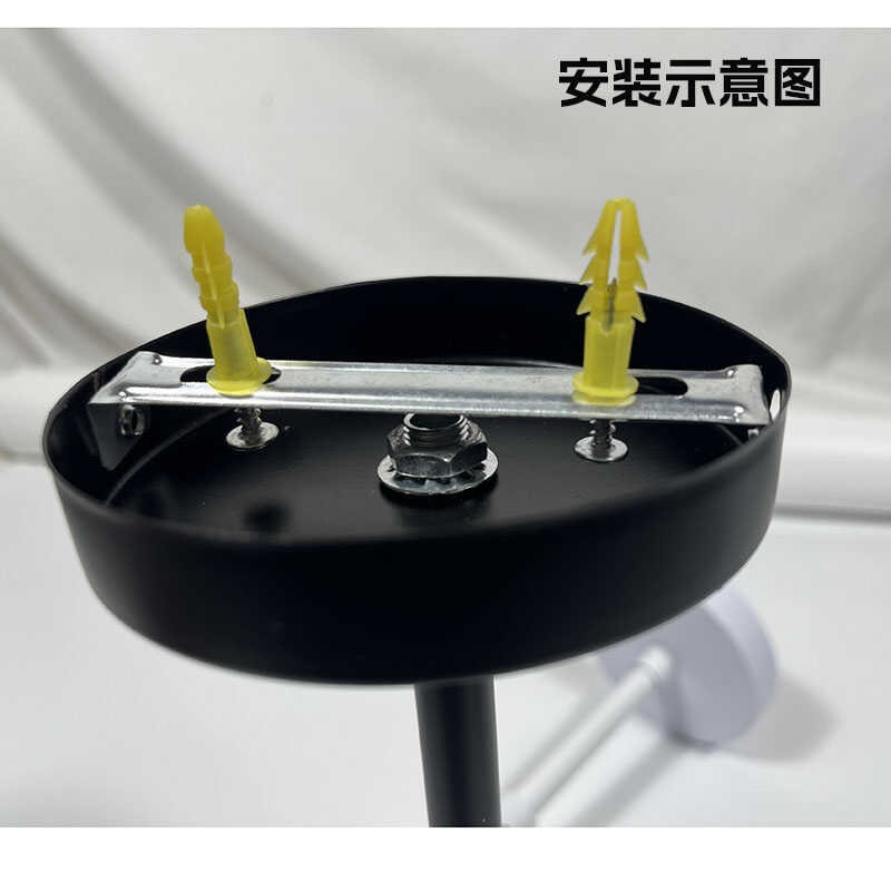 E27大螺口陶瓷灯头加长伸缩吊杆C灯座工厂店铺商场悬吊灯泡吸顶座