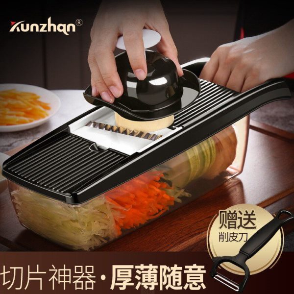 德国kunzhan 切菜神器多功能切菜器土豆丝刨丝器家用厨房擦片萝卜