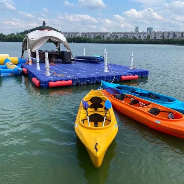 水上浮筒漂浮浮动码头浮板活动网箱浮桶养殖防撞桶钓鱼平台塑料