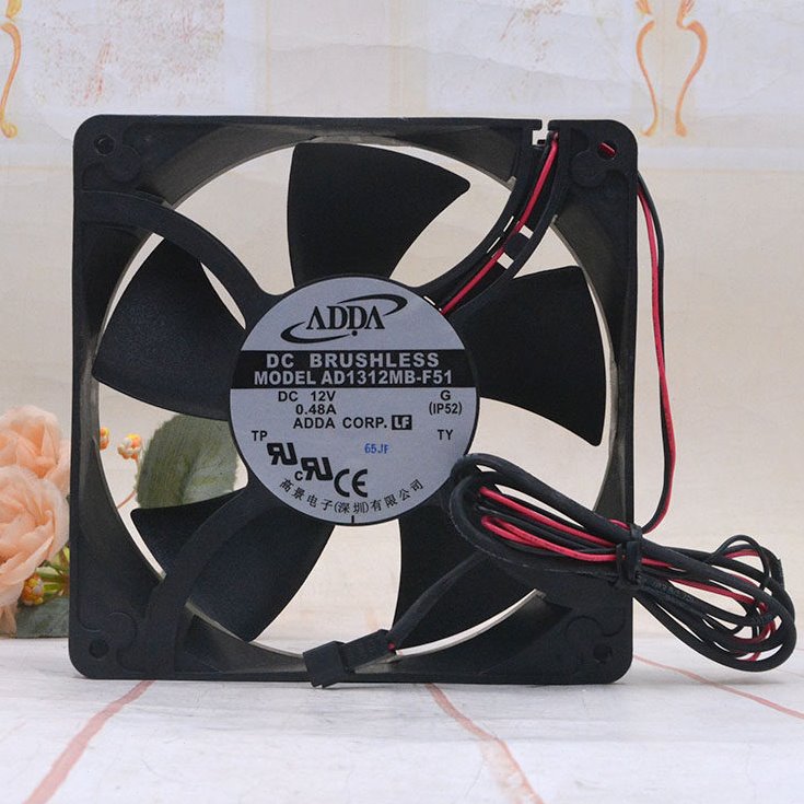 ADDA 12738 12V 0.48A 12.7厘米 AD1312MB-F51 冰库冷藏车排风扇