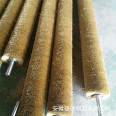工业钢丝辊 缠绕毛刷镀铜钢丝缠绕钢丝管道刷不锈钢 f钢丝毛刷辊